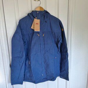 NEW Fjallraven Mens Skogsö G-1000 Jacket L NWT Indigo Blue Wind Water Resistant